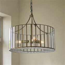 Antalya 3-Light Antique Solid Brass Pendant 122554