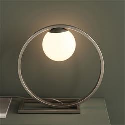 Enzo Brushed Silver Table Lamp 92495