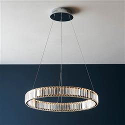 Laguna LED Chrome and Crystal Ceiling Pendant 102255