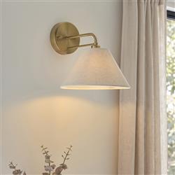 Wallbridge Brushed Aged Brass Wall Light 120306