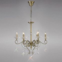 Libra Crystal 6 Light Multi Arm Fitting IL32076