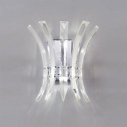 Sinclair Chrome Crystal Wall Light IL50440