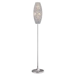 Kos Chrome/Crystal Floor Lamp IL30412