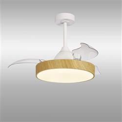 Alaska LED Mini Ceiling Fan With Retractable Blades