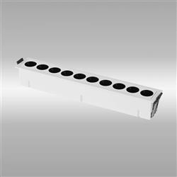 Blau LED 24 Watt 3000K 10 Light Rectangular Recessed Downlight 