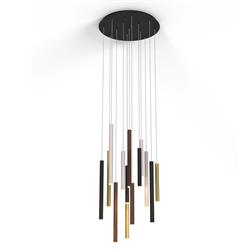 Cala Black And Multicoloured Large LED Cluster Pendant M8084