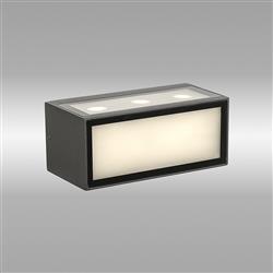 Cancun LED IP65 Dark Grey Up And Down Outdoor Wall Light M9096