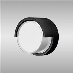 Creek LED IP65 CCT White Glass Half Frame Outdoor Wall Or Ceiling Light 