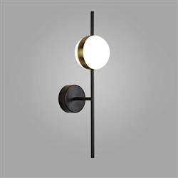 Cuba Black And Gold LED Wall Fitting M7163