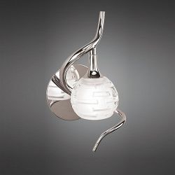 Dali Polished Chrome Single Switched Wall Light M0098/S