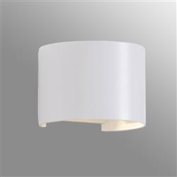 Davos IP54 LED 2700K 12 Watt Dimmable Curved Wall Light