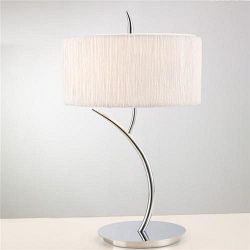 Eve Medium Chrome And Ivory Table Lamp M1137