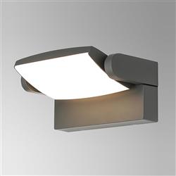 Hood LED 12 watt IP65 Outdoor Adjustable Head Wall Light