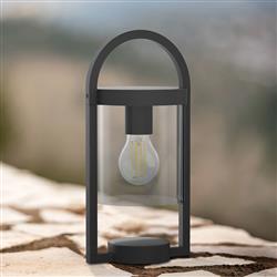 Maya Outdoor IP54 Anthracite Pedestal Lantern M6550