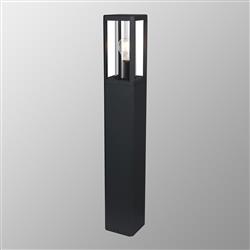 Nevada IP65 800mm Matt Black Open Frame Outdoor Lamp Post M8901
