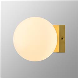 Puebla LED White Opal Glass Wall Or Ceiling Mounted Fitting