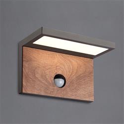 Ruka IP54 Anthracite LED Sensor Wall Light M6774