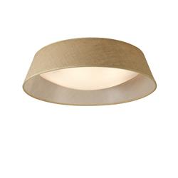 Sabina Brown And White Large Flush Ceiling Fitting M6412