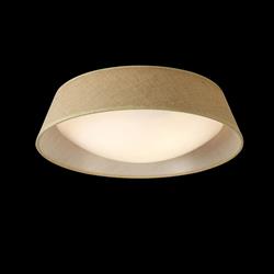 Sabina Brown And White Medium Flush Ceiling Fitting M6413