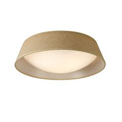 Sabina Brown And White Medium Flush Ceiling Fitting M6413