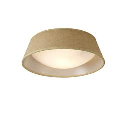 Sabina Brown And White Small Flush Ceiling Fitting M6414