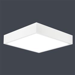 Saona Square Large White LED Flush Light