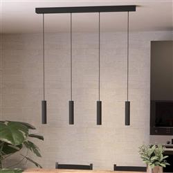 Almudaina LED Black Four Light Ceiling Pendant 900906