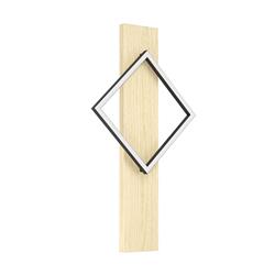 Boyal LED Wood And Black Single Wall Light