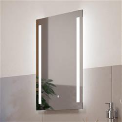 Buenavista LED IP44 Rated Silver Bathroom Touch Mirror 99772