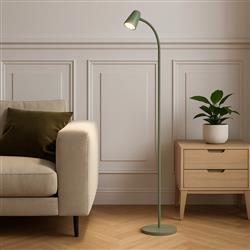 Carlo Adjustable Head Steel Made Slanted Floor Lamp 