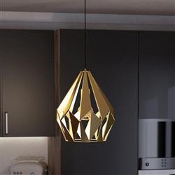 Carlton Gold Coloured Ceiling Pendant 43814