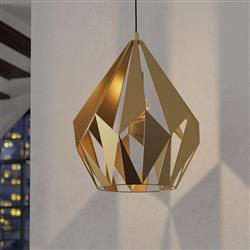 Carlton Gold Coloured Large Ceiling Pendant 43815