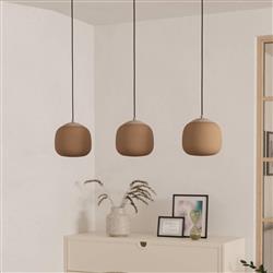 Cominio Taupe And Sandy Three Light Pendant 900894