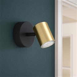Consuma 1 IP44 Two Tone Single Adjustable Bathroom Spotlight