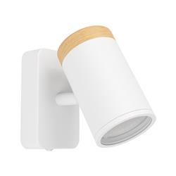 Consuma IP44 Steel Made And Wood Single Wall Bathroom Spotlight