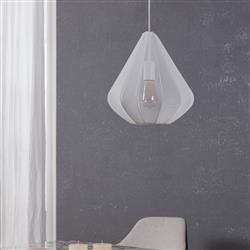 Dolwen Small Sheer Fabric And Steel Frame Pendant Fitting