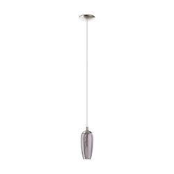 Farsala Satin Nickel LED Single Pendant Light 96343