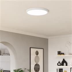 Fueva 6-Z Large Round LED IP44 CCT And RGB Flush Bathroom Light