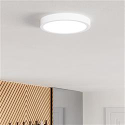 Fueva 6-Z LED IP44 CCT And RGB Round Flush Bathroom Fitting