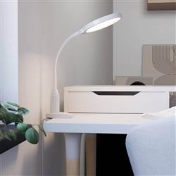 Lauro LED CCT Touch Dimmer Bendy Clamp On Desk Lamp