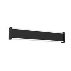 Neviano LED IP55 Small Black Steel And White Diffuser Dual Wall Light 900676 