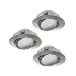 Pineda Tiltable LED Pack Of Three Spot Lights 95853