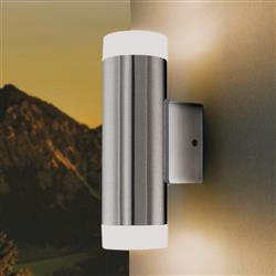 Riga LED Stainless Steel Outdoor Double Wall Light 92736