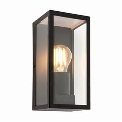 Breton Matt Black Outdoor Garden Wall Light 78757
