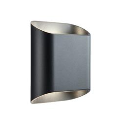 Nocula Matt Black LED CCT IP54 Outdoor Wall Light 114574