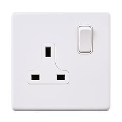 Screwless Single Switched Socket