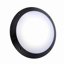 Seran LED Black Microwave Sensor IP65 Wall Light 78607