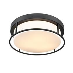 Blaine Large Opal Glass Flush Ceiling Fitting 