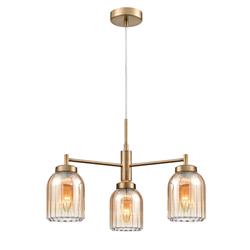 Caligo 3 Light Ombre Glass Multi-Arm Or Flush Fitting