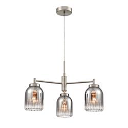 Caligo 3 Light Ombre Glass Multi-Arm Or Flush Fitting